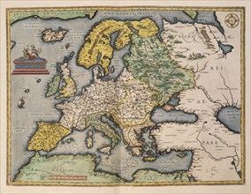 ORTELIUS ABRAHAM 1527/98
MAPA DE EUROPA Y NORTE DE AFRICA - S XVI
MADRID, SERVICIO GEOGRAFICO
