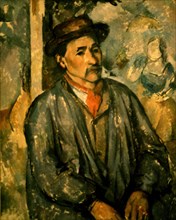 Cézanne, Paysan en blouse bleue