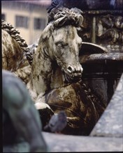 AMMANNATI BARTOLOMEO 1511/92
CABALLO MARINO - DETALLE DE LA FUENTE DE NEPTUNO - 1575 - MANIERISMO