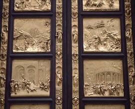 GHIBERTI LORENZO 1378-1455
PUERTAS DEL PARAISO - DETALLE - (1402-1424) - SEGUNDAS PUERTAS DE