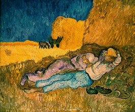 ORONOZ JUAN ANTONIO
CAMPESINOS DURMIENDO LA SIESTA SEGUN MILLET - S XX - (COPIA DE VAN