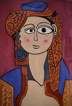 Oronoz Juan Antonio, Woman with Turban, copy of Picasso's