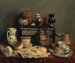 PEREDA ANTONIO DE 1600/1678
BODEGON - S XVII - BARROCO ESPAÑOL
SAN PETESBURGO, MUSEO