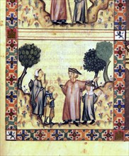 ALFONSO X EL SABIO 1221/84
D-MS.B.R.20-CANTIGA STA MARIA-Nº272-F96-E-CIEGA CURADA EN