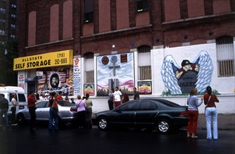 BRONX - PINTURA MURAL HOMENAJE A LOS CAIDOS EN LAS TORRES GEMELAS - 2001
NUEVA YORK,