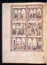 ALFONSO X EL SABIO 1221/84
CANTIGA STA MARIA Nº312-F57V-CABALLERO QUISO DIVERTIRSE CON DAMA EN