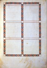 ALFONSO X EL SABIO 1221/84
MS B.R.20- CANTIGA STA MARIA Nº250-F98R-VIÑETAS SEPARADAS POR ORLAS SIN