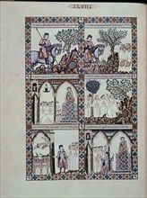 ALFONSO X EL SABIO 1221/84
MTI1-CANTIGA STA MARIA Nº48-F71V-LA VIRGEN QUITA AGUA AL CABALLERO Y SE