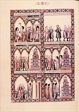 ALFONSO X EL SABIO 1221/84
MTI1-CANTIGA STA MARIA Nº61-F89V-LA VIRGEN CURA AL QUE SE HABIA TORCIDO