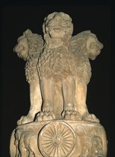 Statue de lion, dans la capitale d'Ashoka (272 av. J.C.)