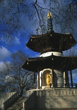 The Buddhist Peace Pagoda in Battersea Park, south London