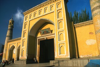 La mosquée Idkah (ou Id Kah) à Kashgar, en Chine