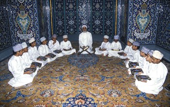 Une école d'enseignement coranique dans le sultanat d'Oman