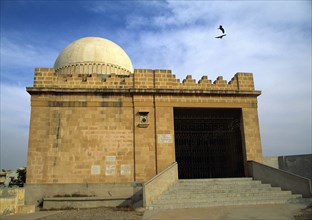A Parsi fire temple, or Temple of Death, in Karachi, Pakistan