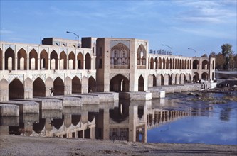 Khaju bridge, in Isfahan, Iran