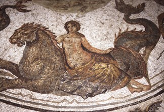 Roman mosaic at the Bardo museum, Tunisia