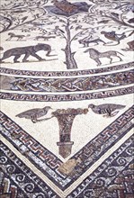 Roman mosaic, Animals scene