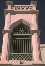 Architecture detail in Mutrah, district of Muscat, Sultanate of Oman