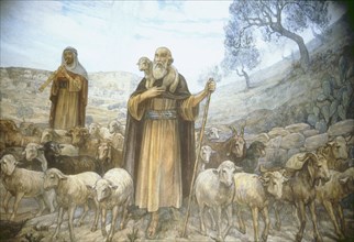 Le berger et ses moutons, à Bethléem