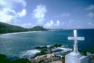 Christian grave in the Seychelles