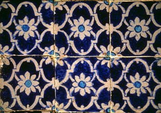 Tilework in a mosque in Pakistan