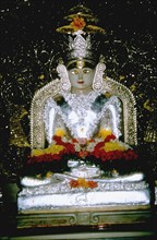 Divinité indienne au Temple Jain Temple, à Bombay