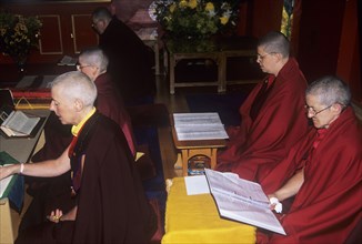 Buddhist nuns Samye Dzong Tibetan Buddhist Centre in London