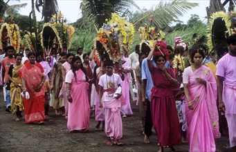 Thaipusam procession in Mauritius