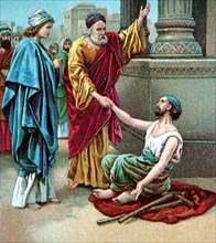 The lame man healed Acts 3:1-3-26 miracles of Jesus