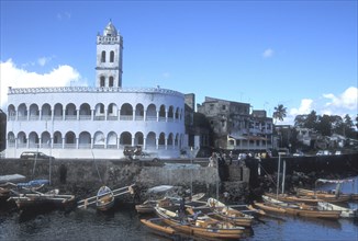 View of the FRiday Mosque or Harbour Mosque in Moroni, Grande Comore