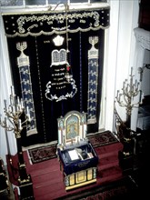 Ark of the Marais of the Agoudas Hakehilos synagogue in the Marais quarter of Paris was built for
