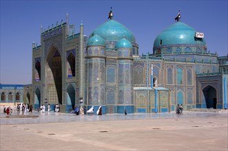 The Blue Mosque in Mazar-e-Sharif Afghanistan