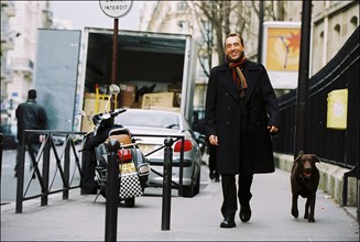 02/25/2004. Jean-Marc Morandini close-up in Paris