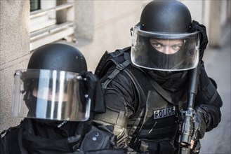 French policemen from the RAID unit, 2016