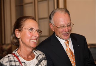 Christian Jacq et son épouse, 2009