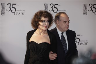 Frédéric Mitterrand and Fanny Ardant, 2010