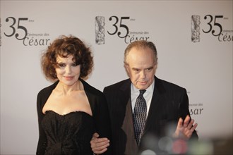 Frédéric Mitterrand and Fanny Ardant, 2010