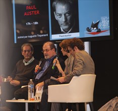 Paul Auster et Salman Rushdie, 2010
