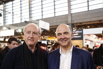 Pierre Moscovici et Hubert Védrine, 2014