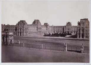 Baldus, Paris, Vue du nouveau Louvre