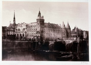 Baldus, Paris, Palais de Justice, travaux du Pont (la Conciergerie)