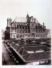 Baldus, Paris, l'église Saint-Eustache et ses halles