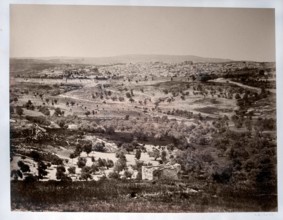 Frith Francis, Palestine, Jérusalem, vue panoramique