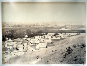 Le Gray Gustave, Egypte, Vue d'Assiout, la ville des morts et des vivants