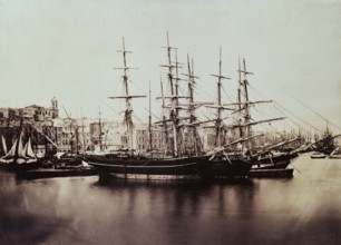 Le Gray Gustave, Sète, Groupe de navires à quai