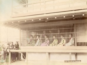 Jeunes femmes dans une Maison de thé à Yokohama (Japon)