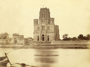 View of Tien Tsin cathedral (China)