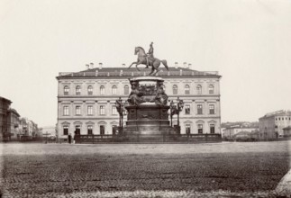 Russie, statue de Nicolas Ier à Saint-Pétersbourg