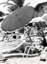 Bain de soleil dans les années 60