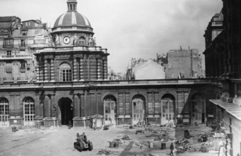 The Senate Palace at the Liberation of Paris (August 1944)